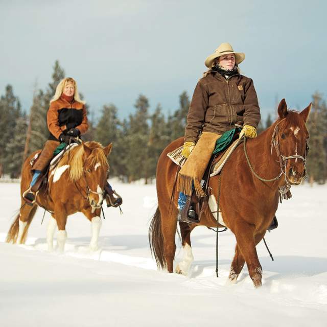 Montana Winter Horseback Riding